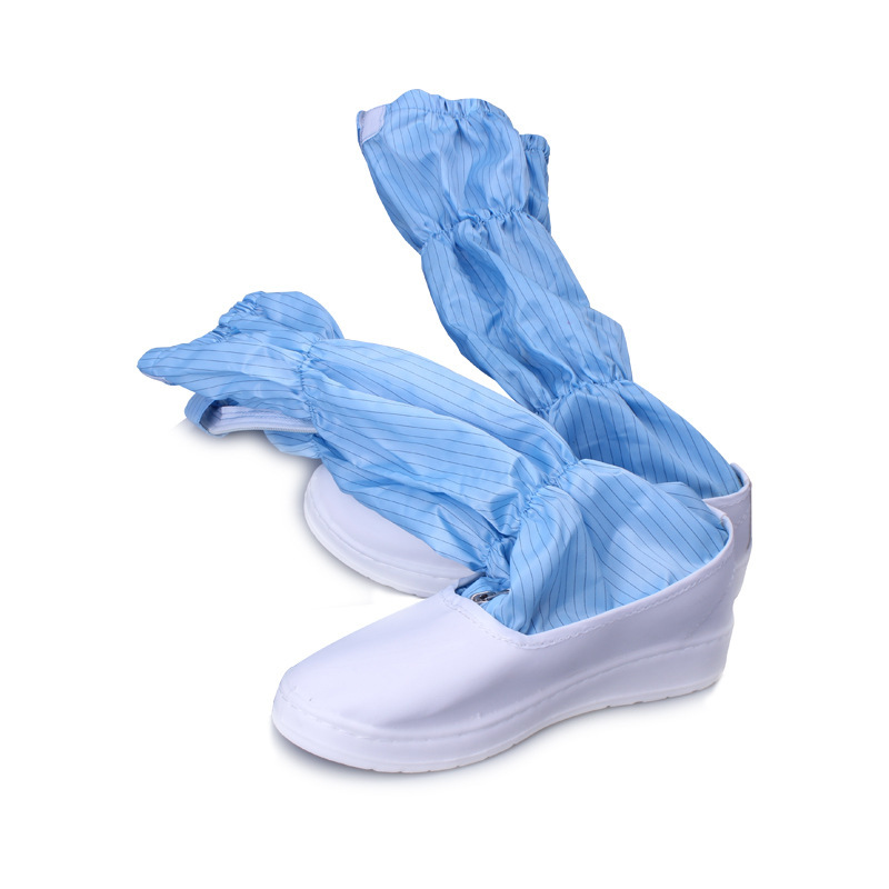 冠联 防静电PU底高筒靴 蓝色 0.5cm条纹 41 (单位:双 )